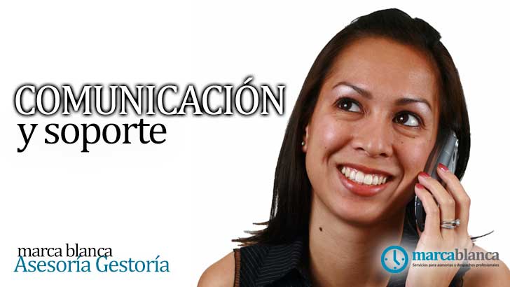 comunicación y soporte servicios marca blanca